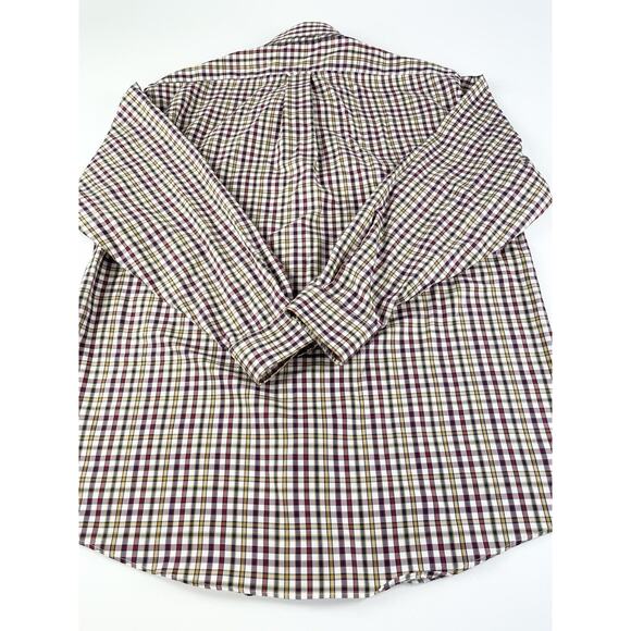 Kevin’s Plantation Collection Shirt Mens Large Red Blue Check Long Sleeve Button - Picture 8 of 10